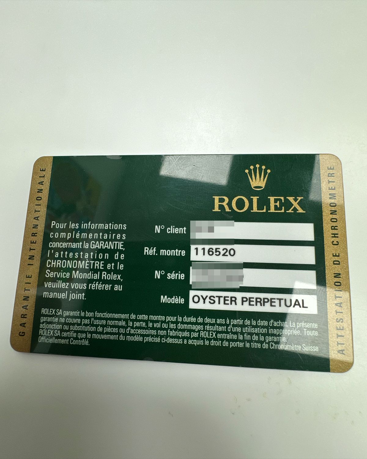 Rolex 116520