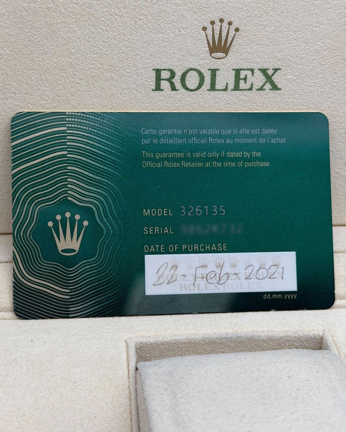 Rolex 326135