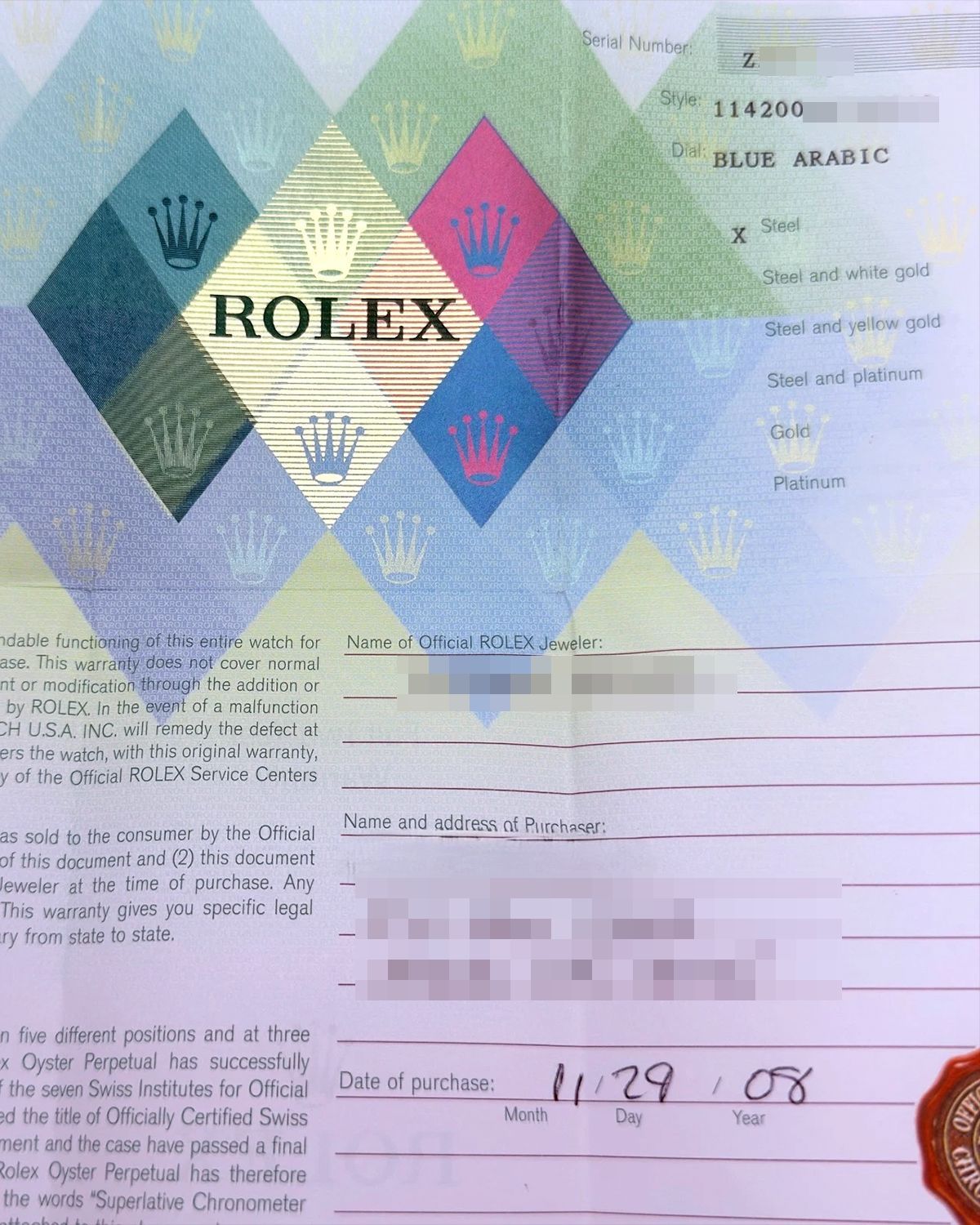 Rolex 114200