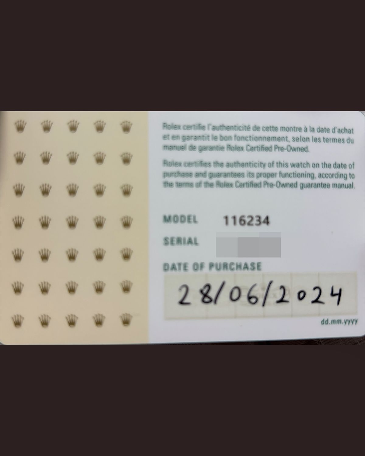 Rolex 116234