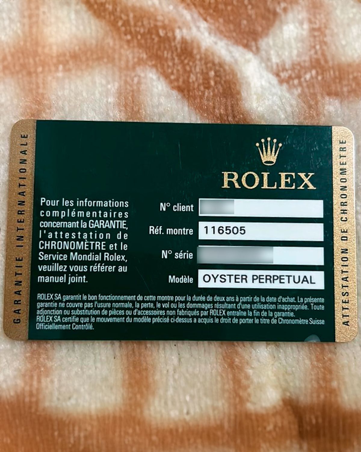 Rolex 116505
