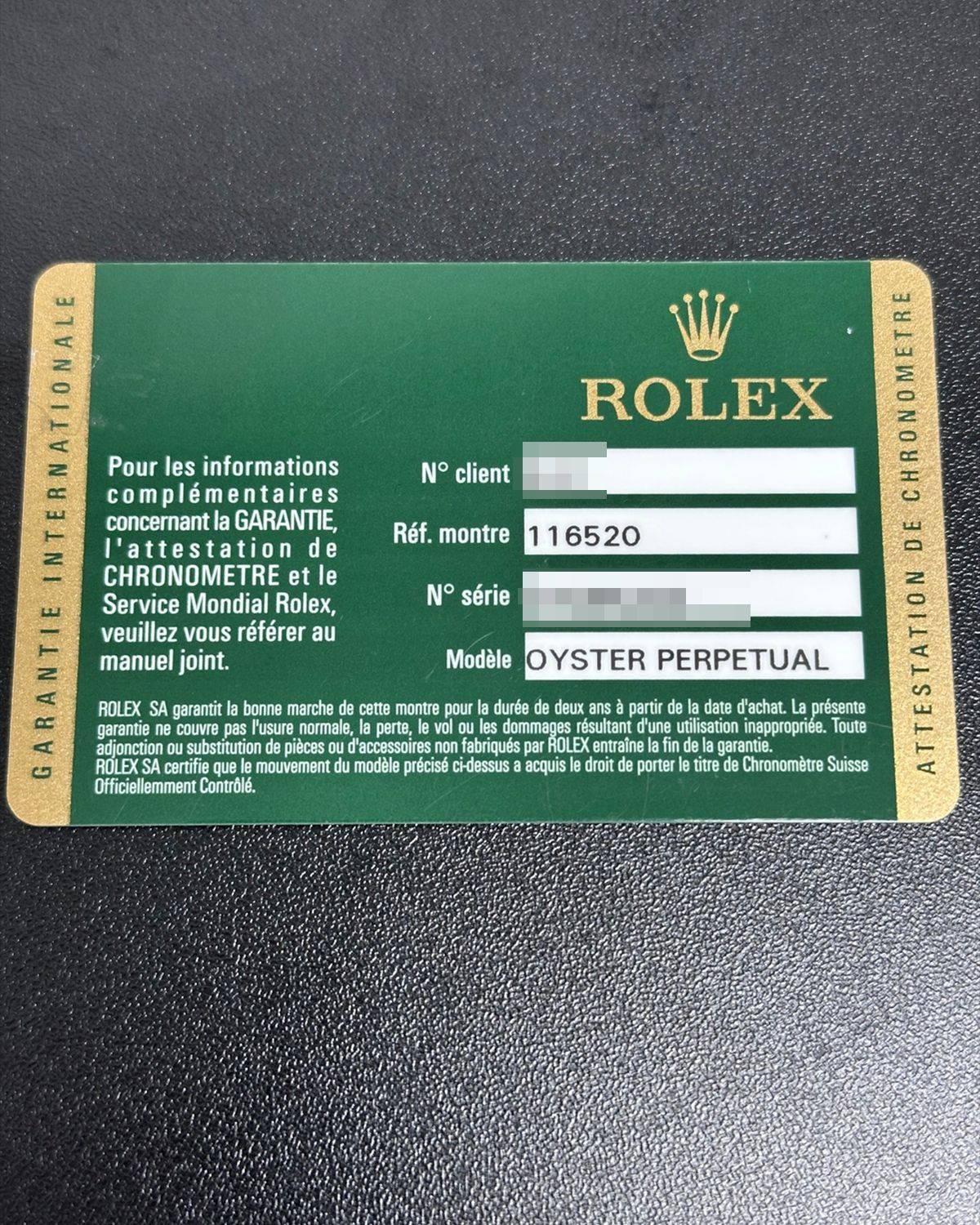 Rolex 116520