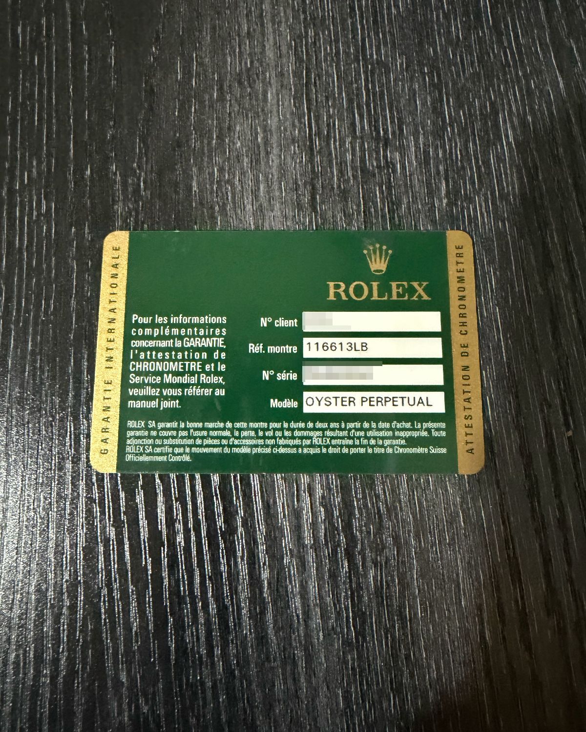 Rolex 116613LB