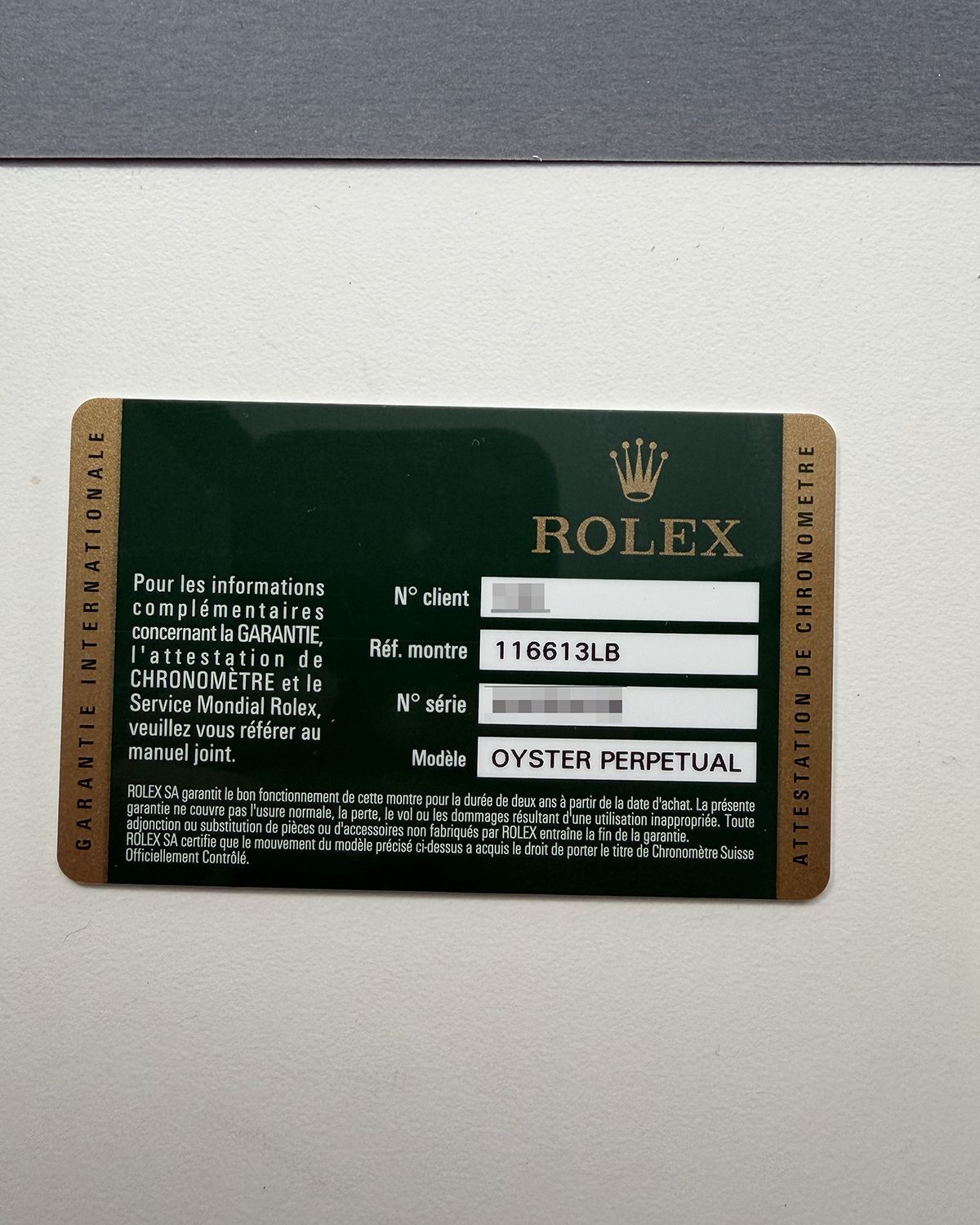Rolex 116613LB