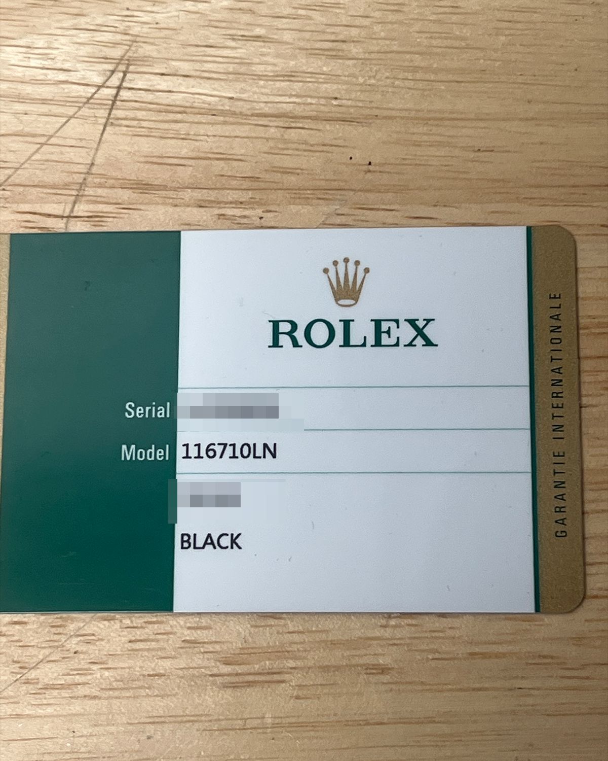 Rolex 116710LN