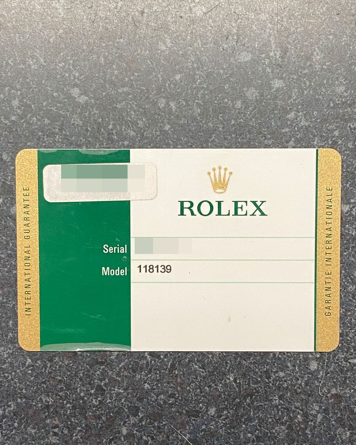 Rolex 118139
