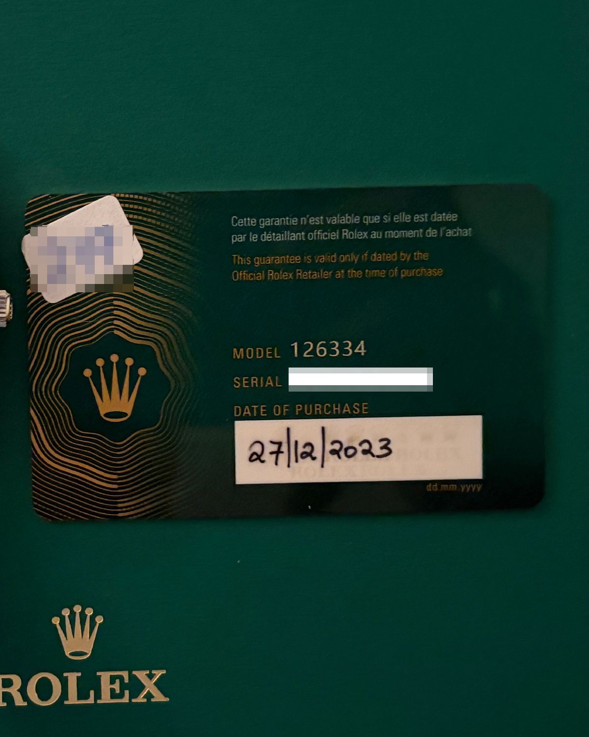 Rolex 126334