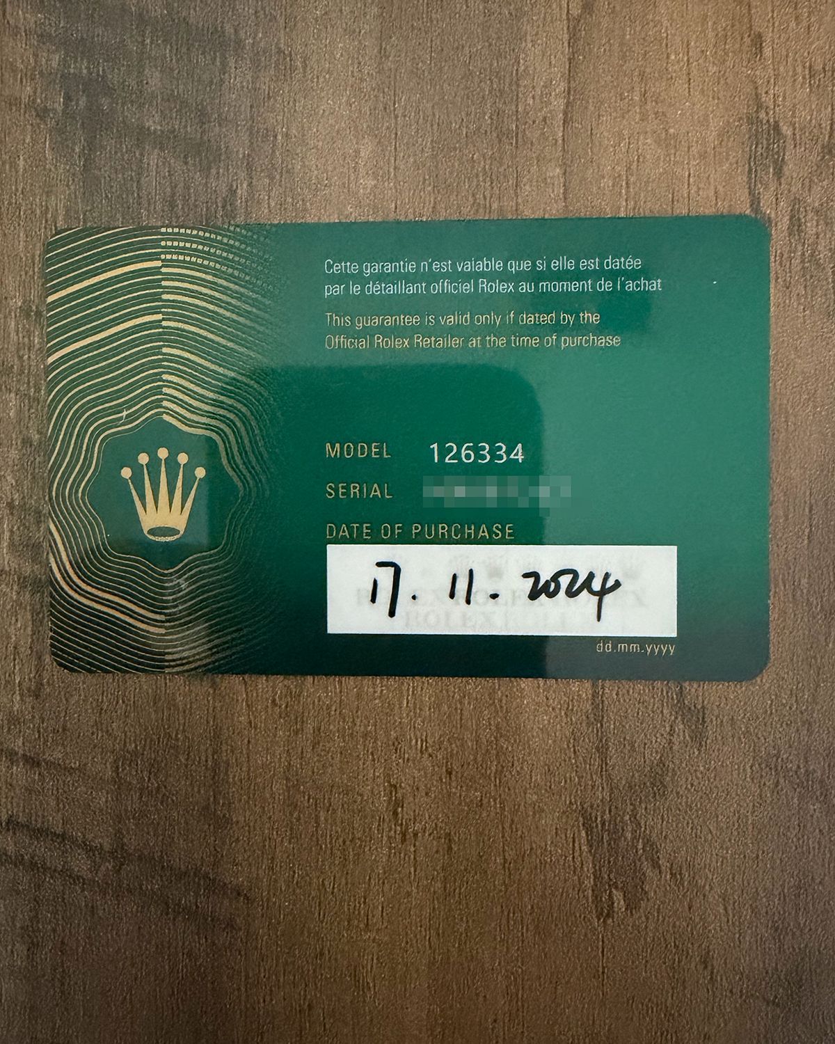 Rolex 126334