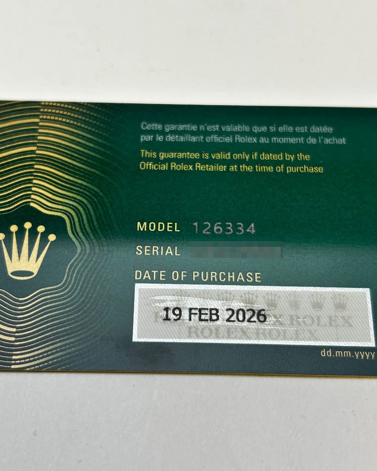 Rolex 126334