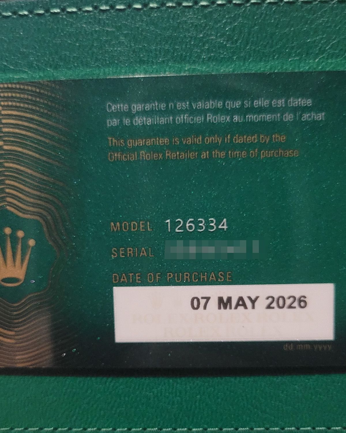 Rolex 126334