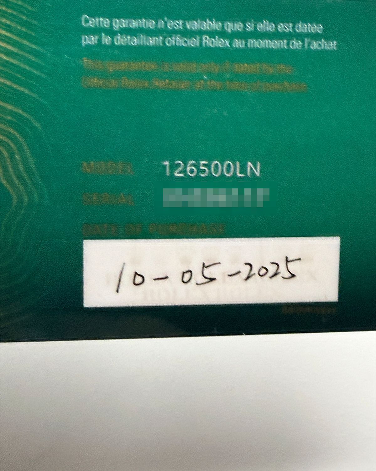 Rolex 126500LN