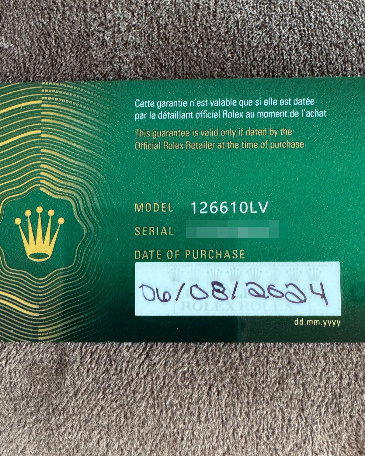 Rolex 126610LV