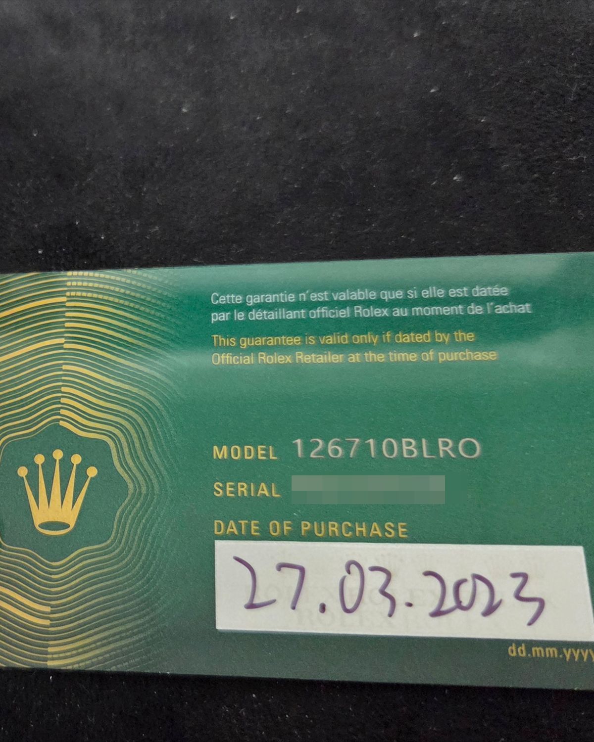 Rolex 126710BLRO