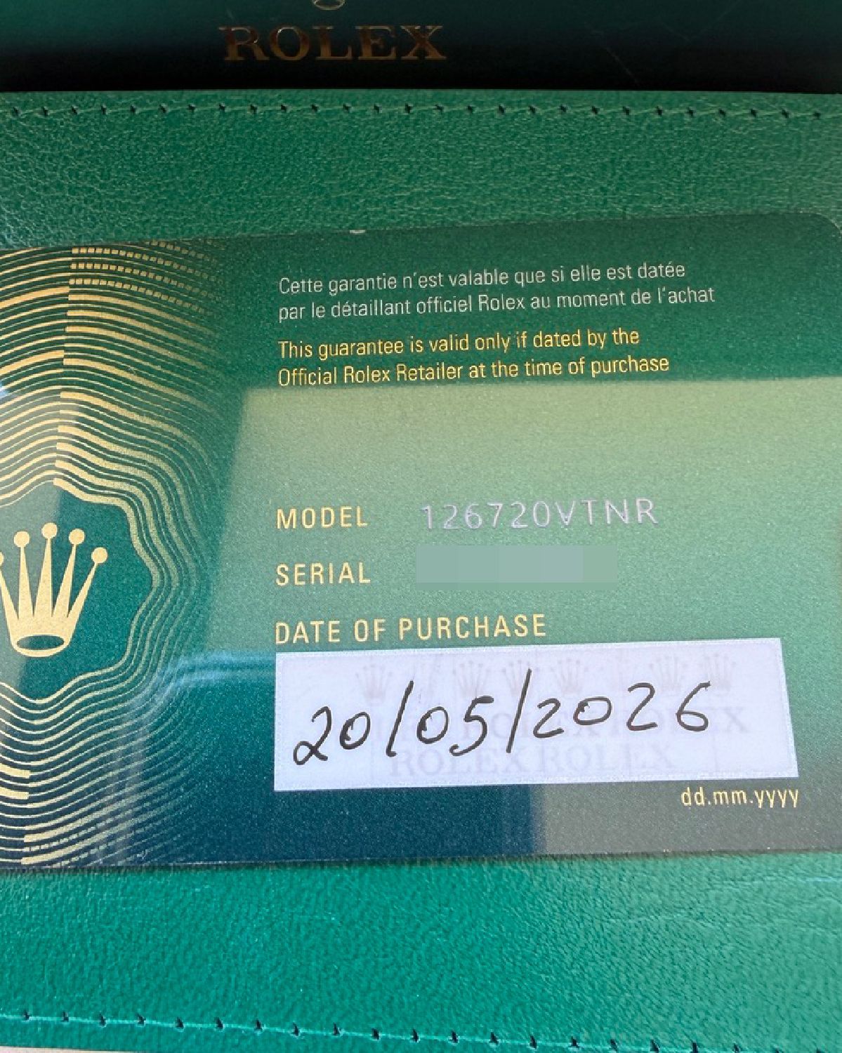 Rolex 126720VTNR
