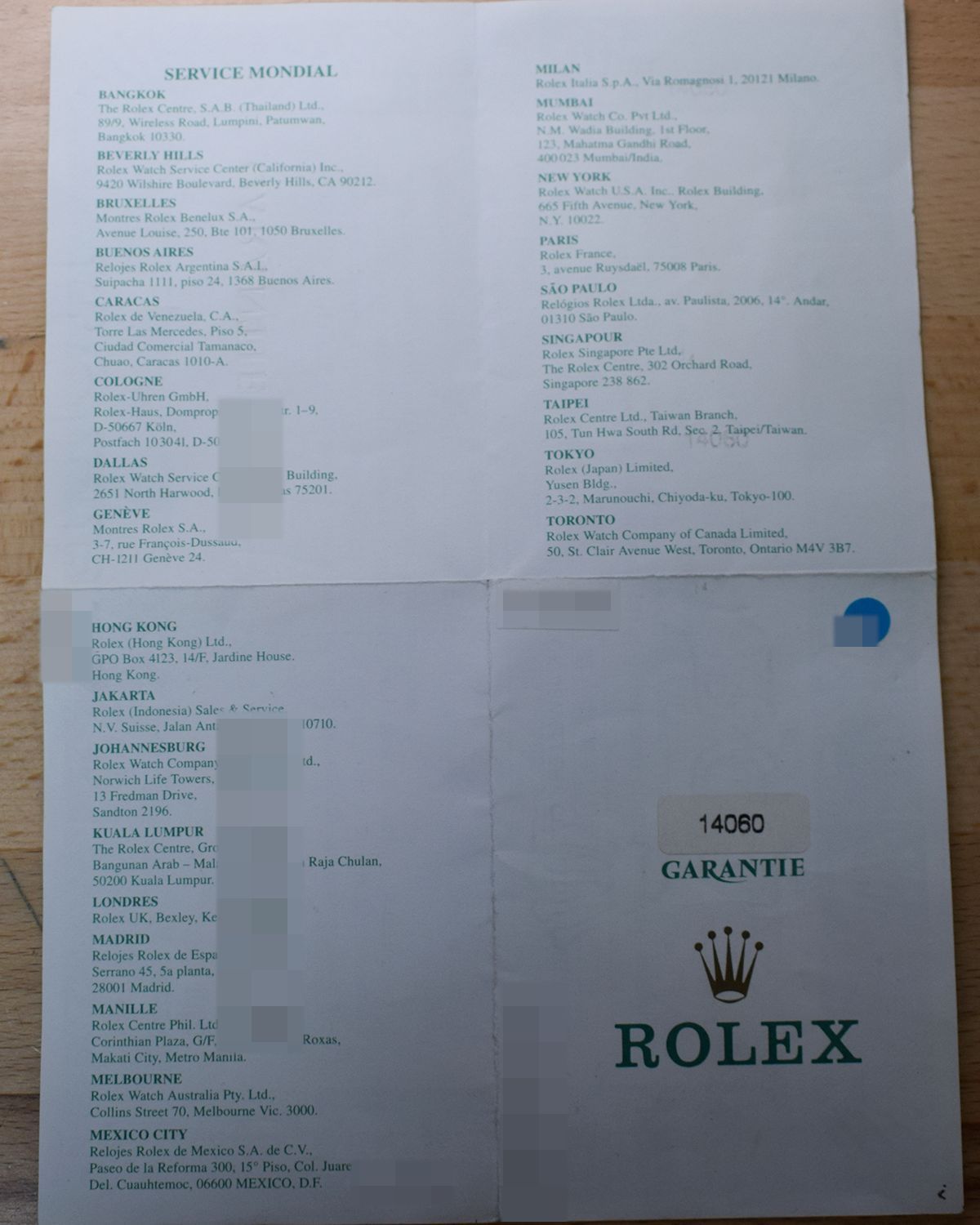 Rolex 14060