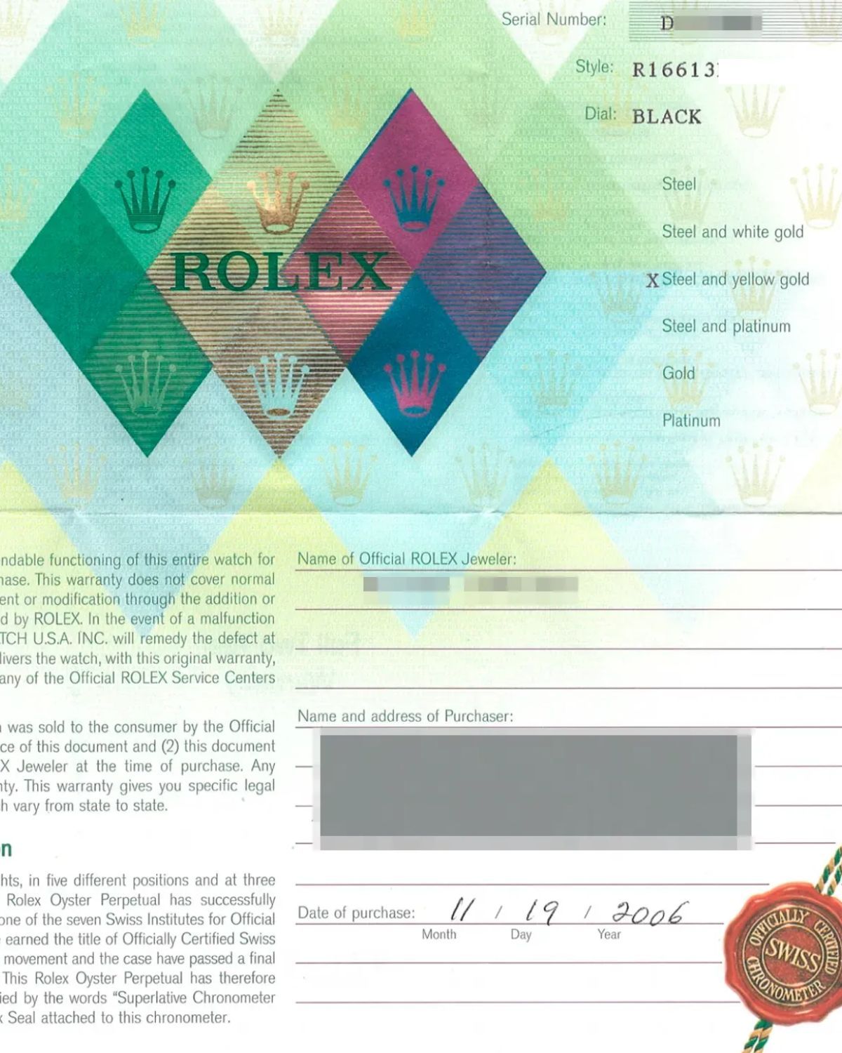 Rolex 16613