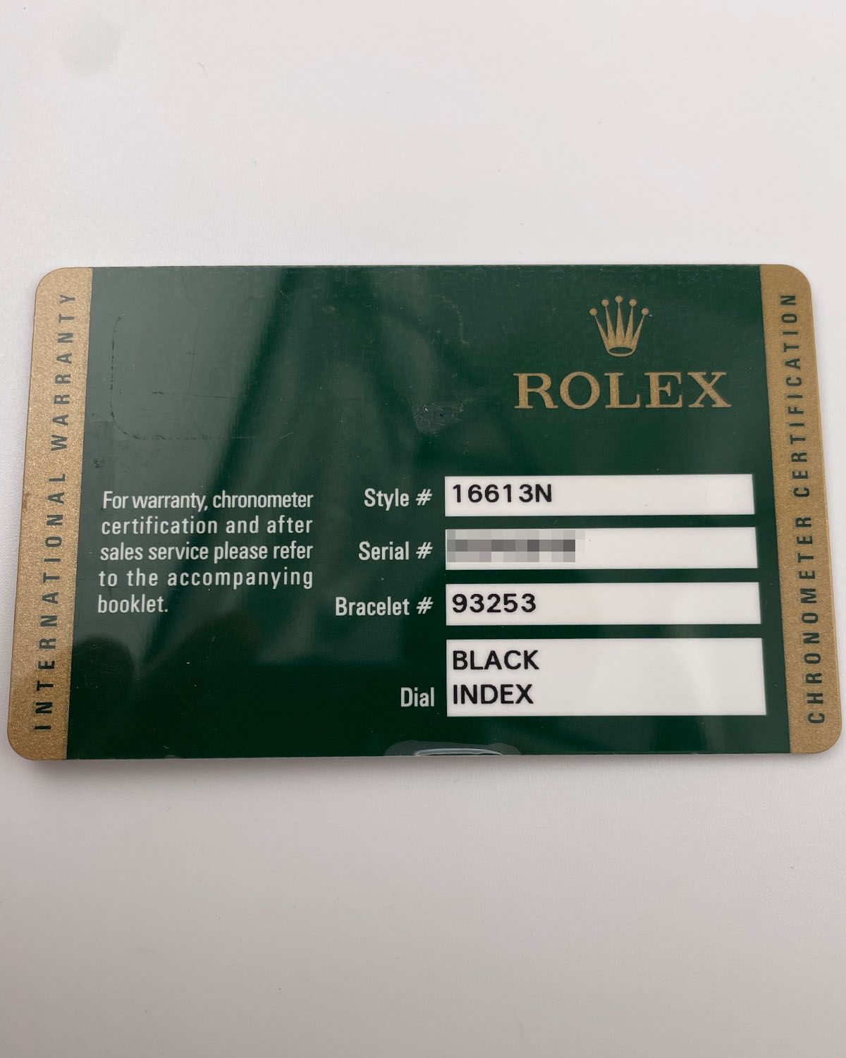 Rolex 16613