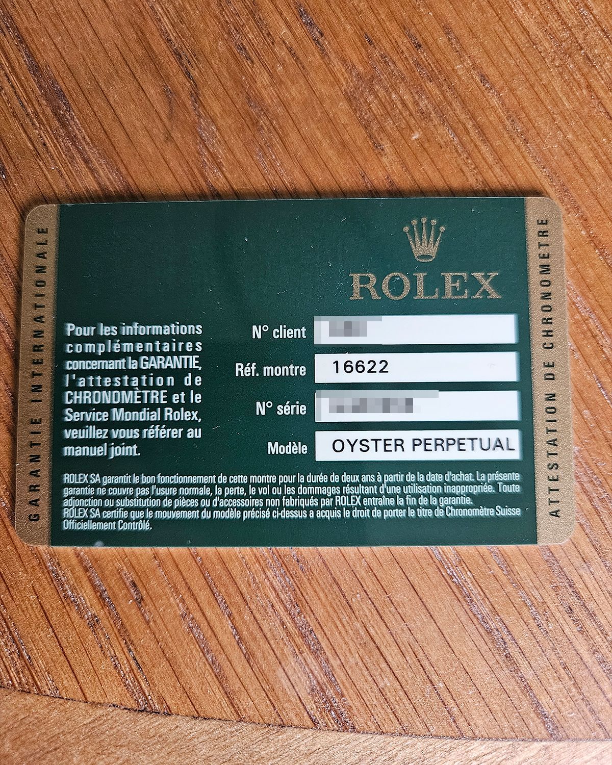 Rolex 16622