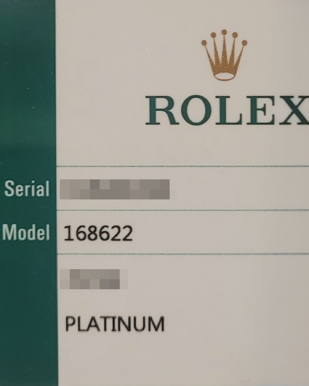 Rolex 168622
