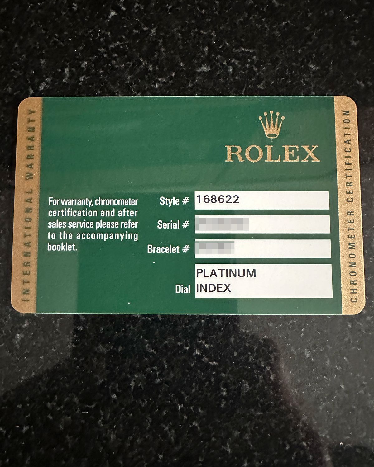 Rolex 168622