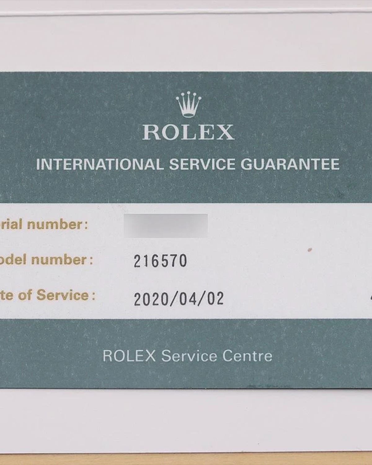 Rolex 216570